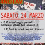 Sabato 24 marzo volantinaggio a Saluzzo e presidio davanti al carcere